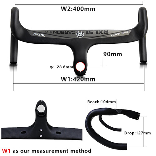 Carbon road handlebar - carbon,