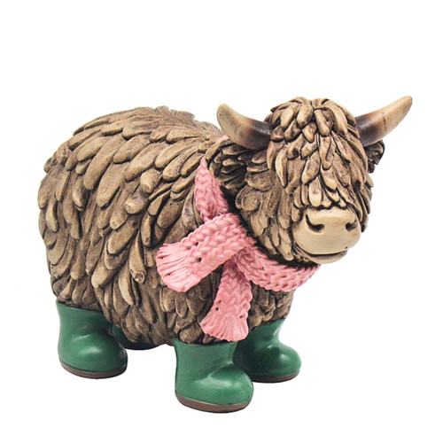 Highland cow green - cow,