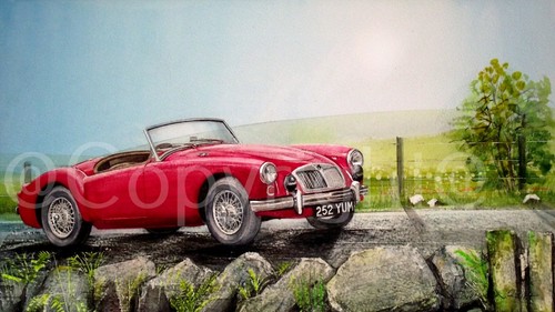 Vintage sports car iconic - car,