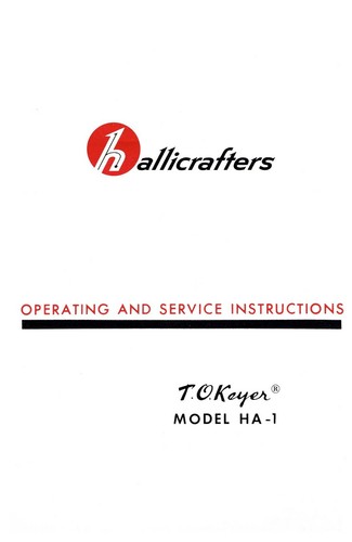 Hallicrafters o keyer - ha-1,