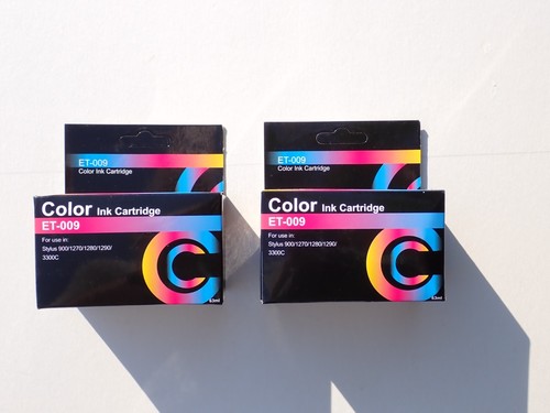 Two old colour ink cartridges