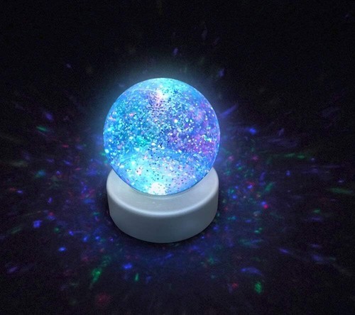Glitter snow globe mood light - snow,