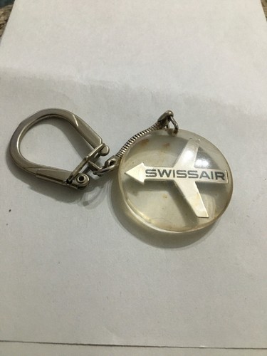Swissair keychain airplane - swissair,