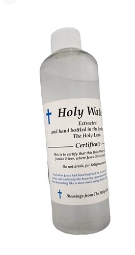 Certified blessed holy water - certified,