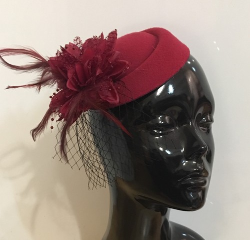 Fascinator hat pillbox flower - fascinator,