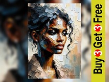 Vivid Abstract Woman Portrait