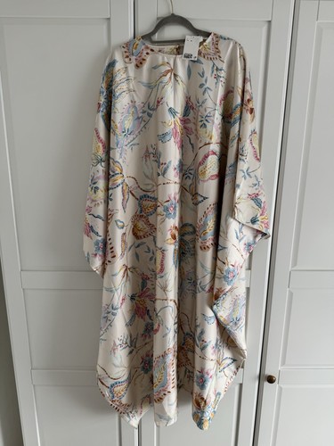 Floral printed satin - h&m,