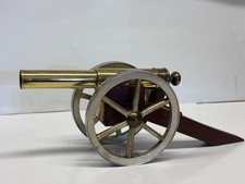 BRASS AND WOODEN CANNON MADE