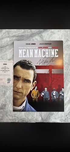 Hand signed vinny jones mean - signed,