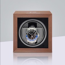 Single Automatic Watch Winder Electric Vertical Mechanical Watch Rotating Box-UK