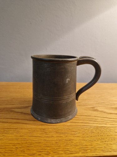 Antique pewter half pint - antique,