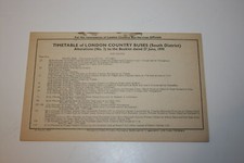 Timetable - London Country
