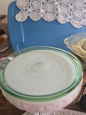Vintage Blown Glass Cake Plate