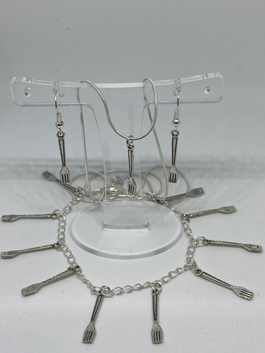 Handmade fork earrings - fork,