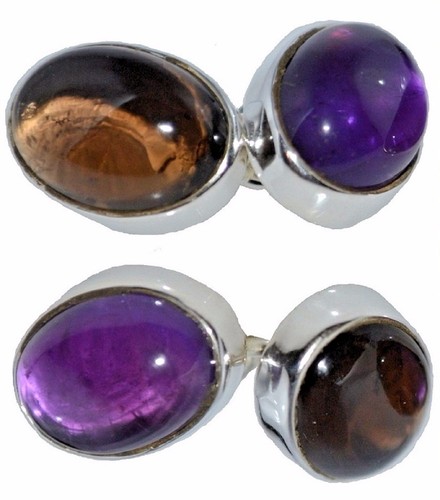 Amethyst and smoky quartz - amethyst,