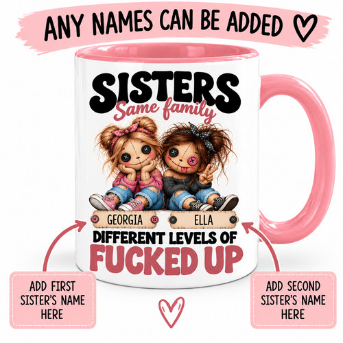 Personalised sister mug - personalised,