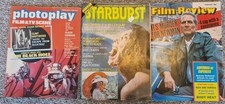 3 Vintage Film Magazines From 1980's - Photoplay, Starburst And Film Review