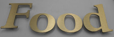 Reclaimed Metal 5" Gold Sign (