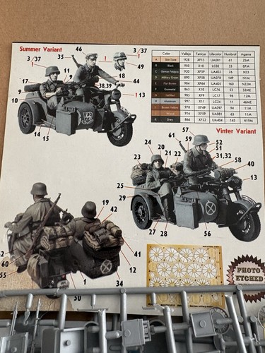 Tamiya military motorcycle - motorcycle, &
