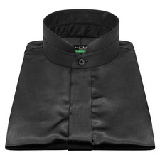 Men's Black Shiny Satin