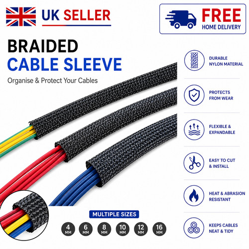 10m expandable braided cable - 10m,