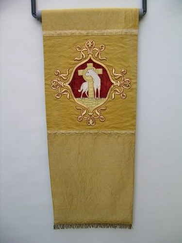 Goldthread church altar cover - church,