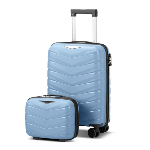 Sky blue stripes piece pp - v-stripes, 2-piece