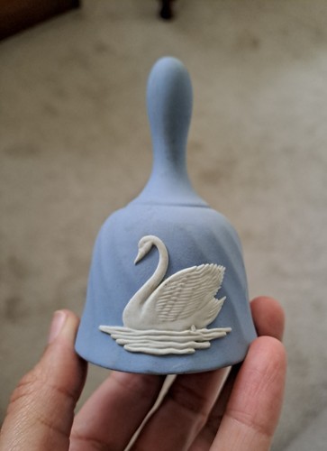 Wedgwood bell jasperware swan - bell,