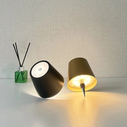 Wireless metal led wine bottle - metal,
