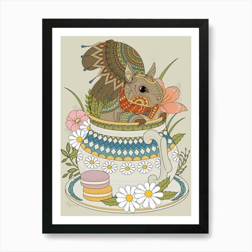 Adorable squirrel teapot - squirrel,