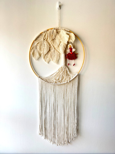 Handmade macrame tassel wall - macrame,