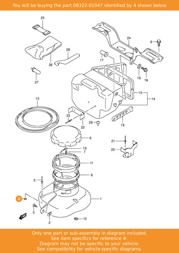 Suzuki washer 08322 01047 oem - washer,,