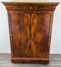 French Antique Burr Marble  Topped Chest of Drawers / Sideboard (LOT 2690)