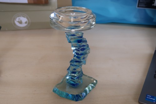 Glass candle stick - , holder