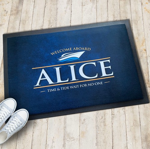 Personalised boat mat - mat,