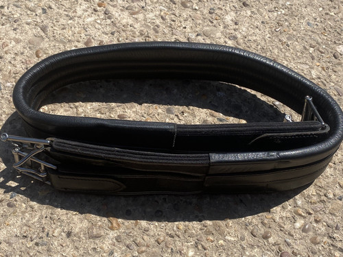 Horse girth black - girth, leather