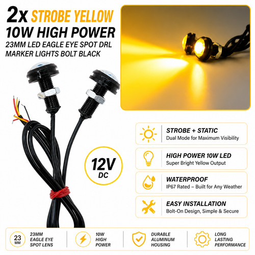 Amber strobe eagle eye led - strobe,