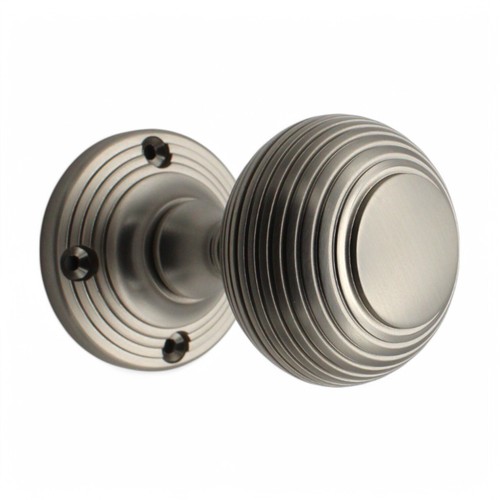 Satin nickel beehive - nickel, door