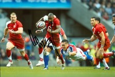 Ugo Monye Signed 12x8 Photo England Rugby Autograph Signature Memorabilia + COA