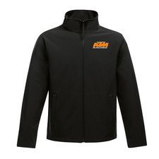 KTM MOTOGP MOTORCYCLE RACING TEAM FLEECE LINED SOFTSHELL JACKET BLACK UP TO 5XL