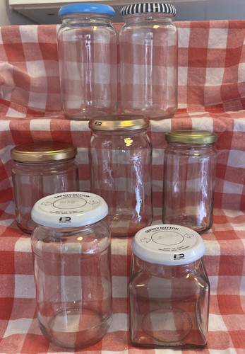 Empty jam jars clear clean - jars,