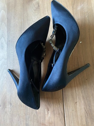 Bally black silk shoes - black,