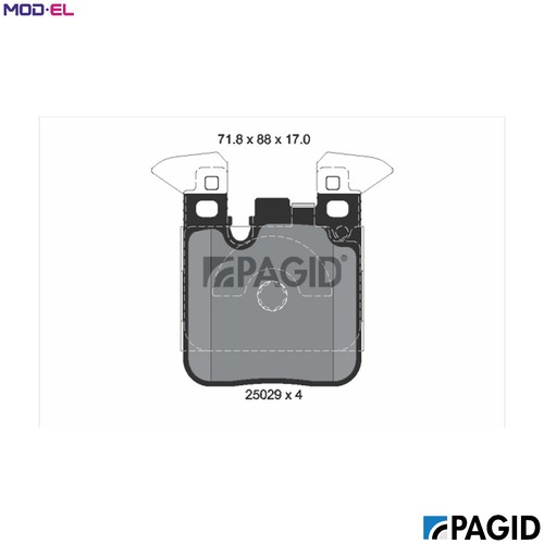 Brake pad set disc - pad,