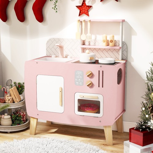 Wooden play kitchen set - play, with