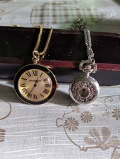 2 Ladies Necklace Watch Pendants