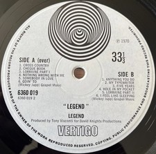 LEGEND (Red Boot) LP 1971 UK
