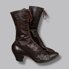 Vintage Antique Brown Leather