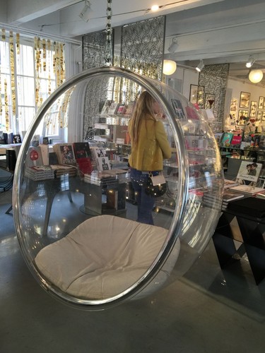 Retro hanging bubble chair - bubble,