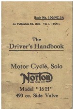 NORTON W.D. MODEL 16H 490cc