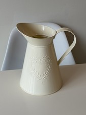 22cm Heart Vintage Ivory Zinc